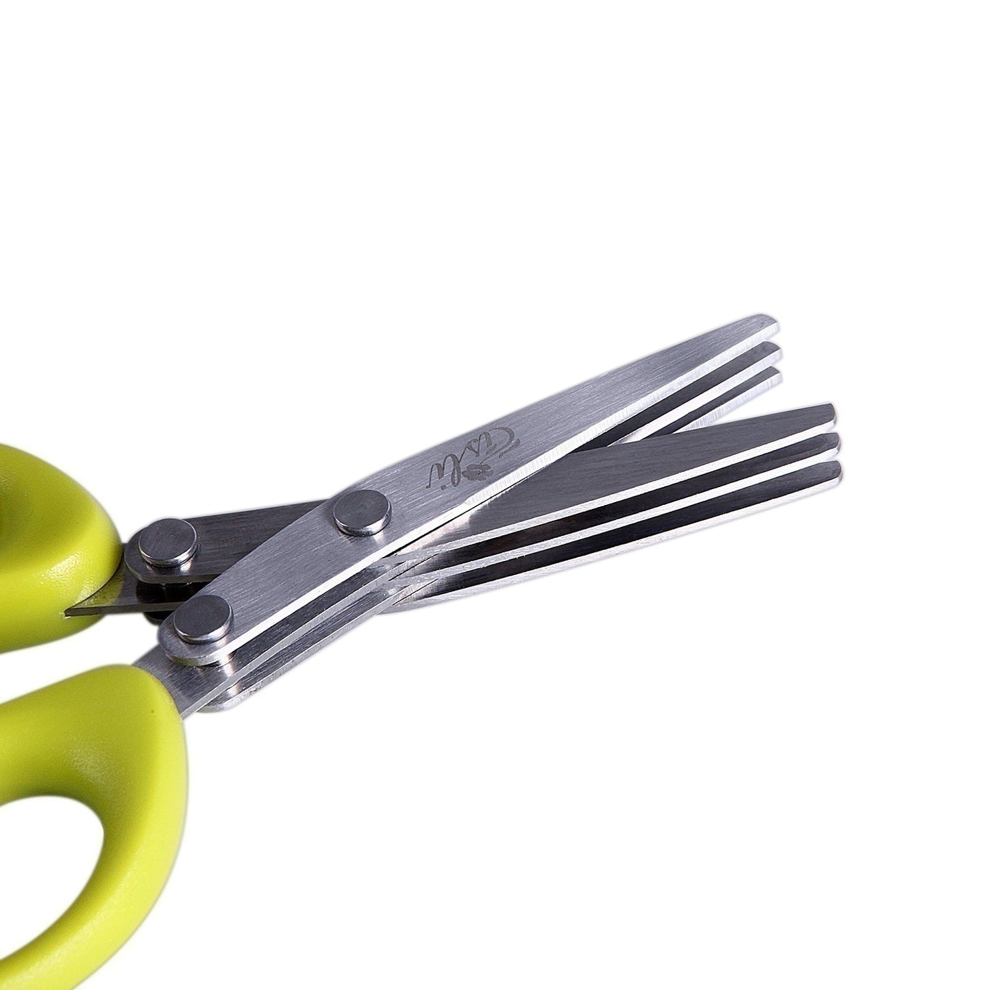 Multifunctional Multi-layer Green Onion Scissors Stainless Steel Onion Cutting Knife Herb Seaweed Spice Scissors Kitchen Scissor Kitchen Gadgets